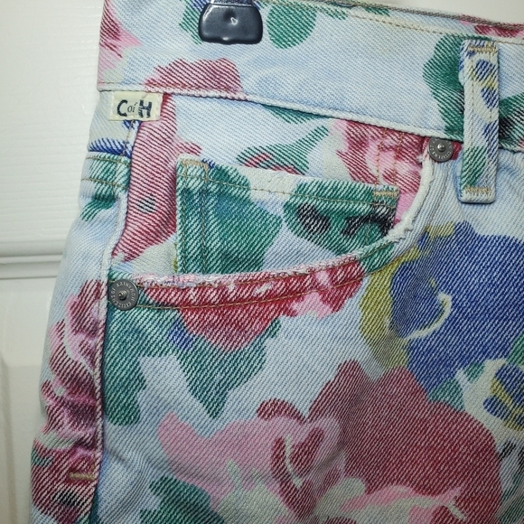 CITIZENS OF HUMANITY Kristen High Rise Shorts denim  FLORAL Sz 26 - Picture 3 of 12